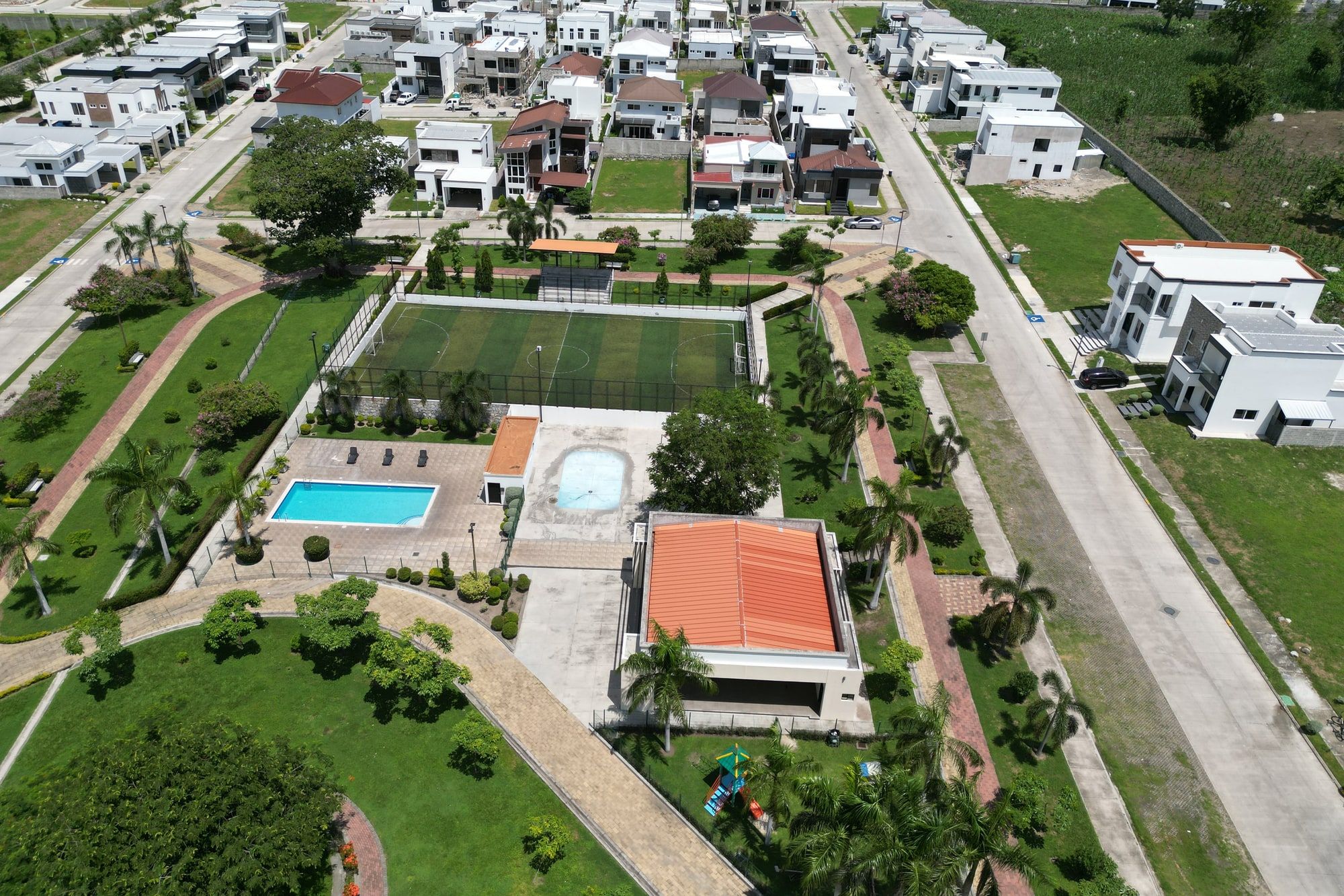 Vista aérea del desarrollo residencial Ciudad Jaragua